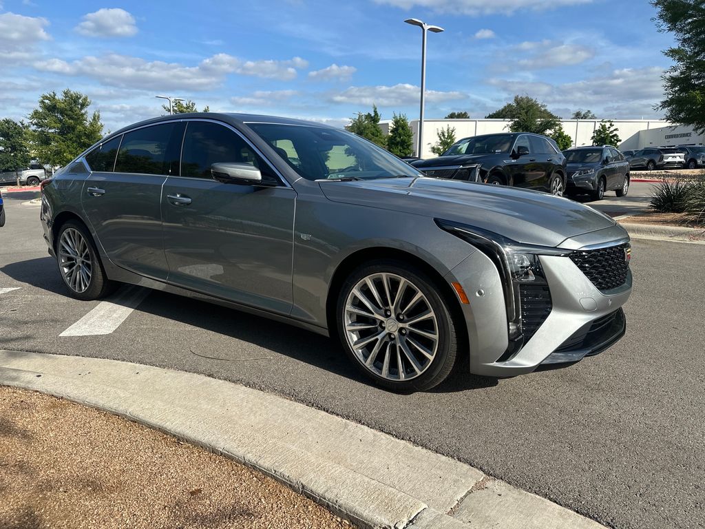 Silver Metallic 2026 Cadillac CT5 Premium Luxury RWD Sedan Rear-Wheel Drive Automatic