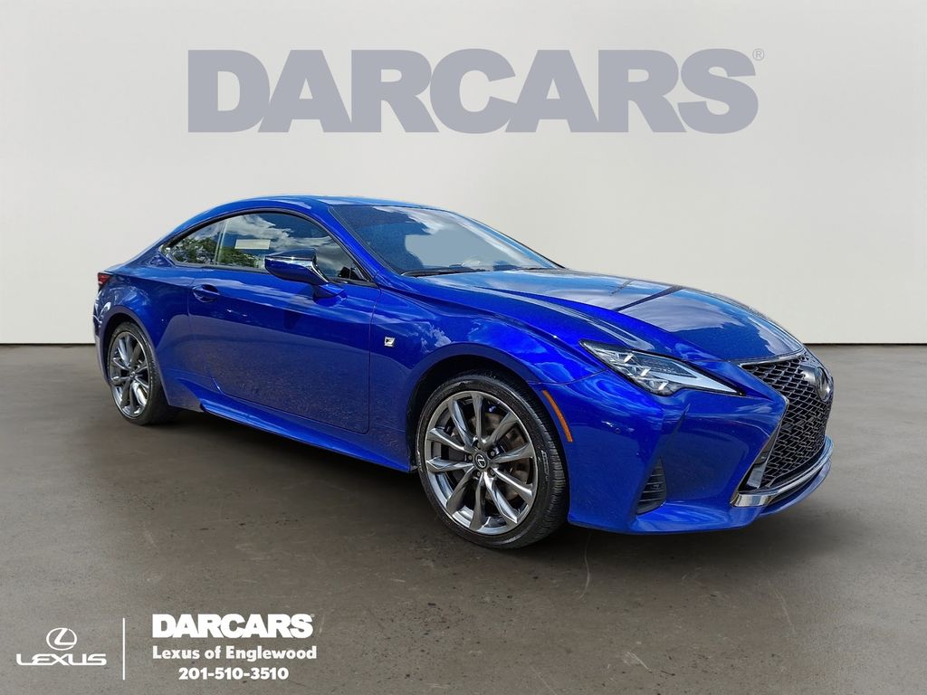 Ultrasonic Blue Mica 2.0 2021 Lexus RC Coupe All-Wheel Drive 6-Speed Automatic