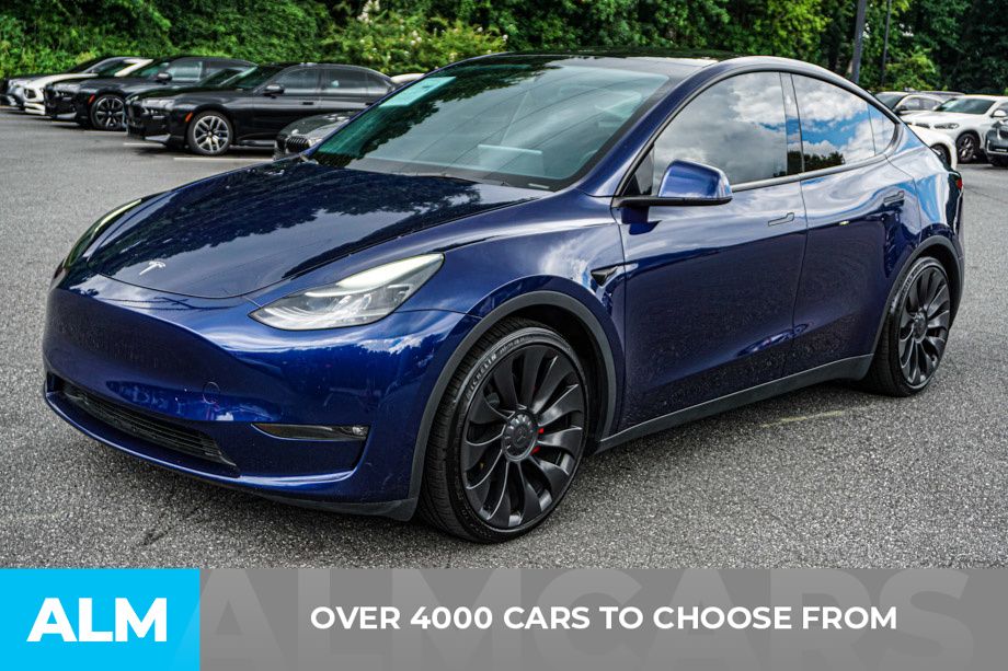 Used 2023 Blue Tesla Performance image 3