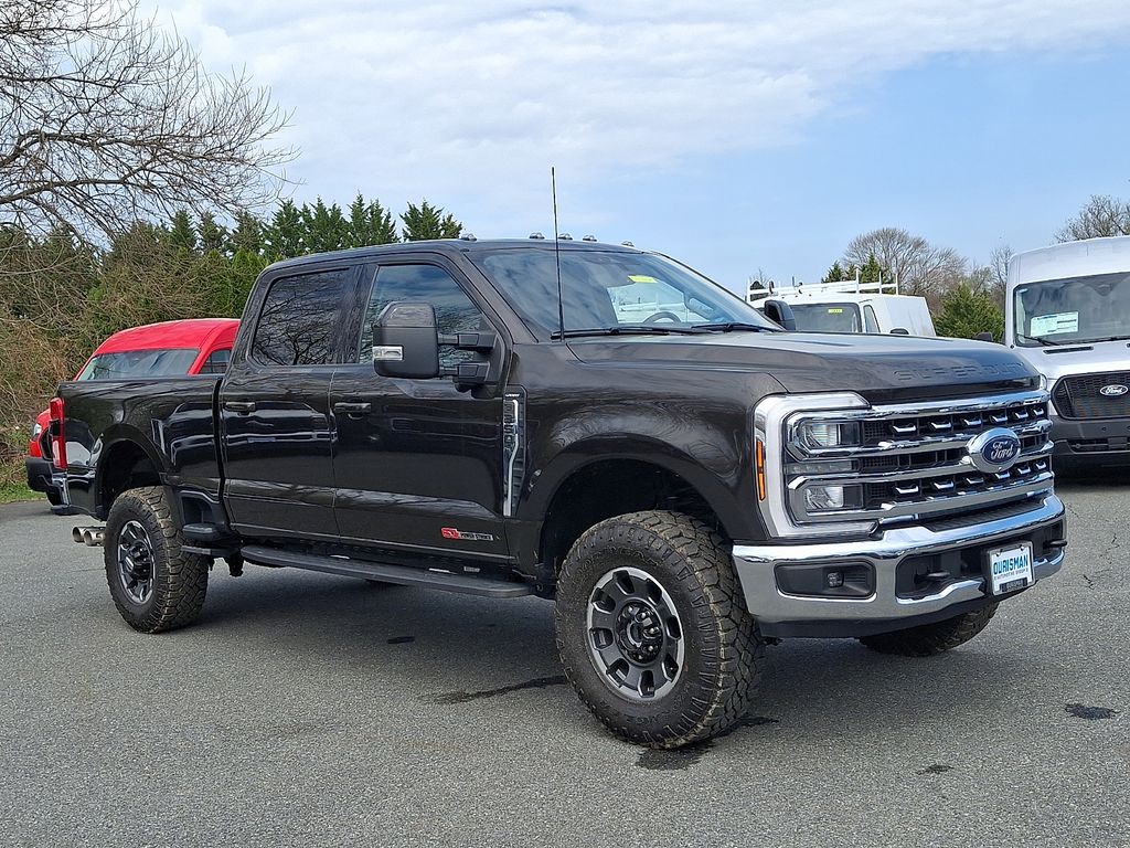 Darkened Bronze Metallic 2024 Ford F-350 Super Duty Lariat Crew Cab 4WD Pickup Truck Four-Wheel Drive Automatic