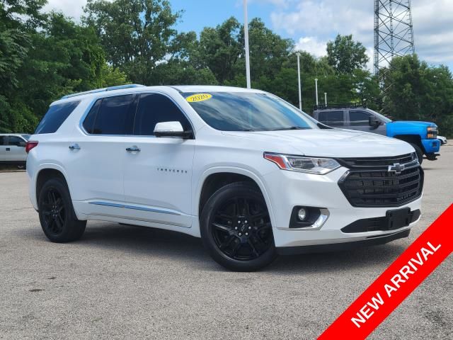 Summit White 2020 Chevrolet Traverse SUV / Crossover Four-Wheel Drive 9-Speed Automatic