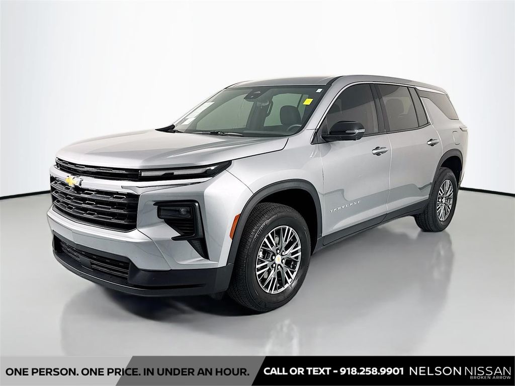 Sterling Gray Metallic 2024 Chevrolet Traverse LS FWD SUV / Crossover Front-Wheel Drive 8-Speed Automatic
