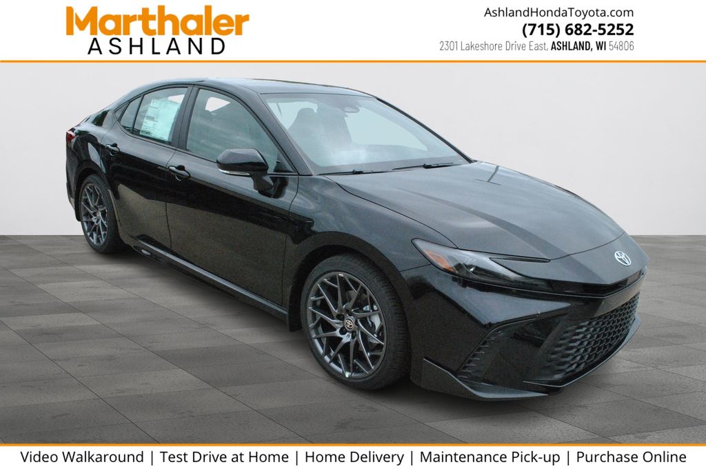 Midnight Black Metallic 2026 Toyota Camry Sedan Front-Wheel Drive Continuously Variable Transmission