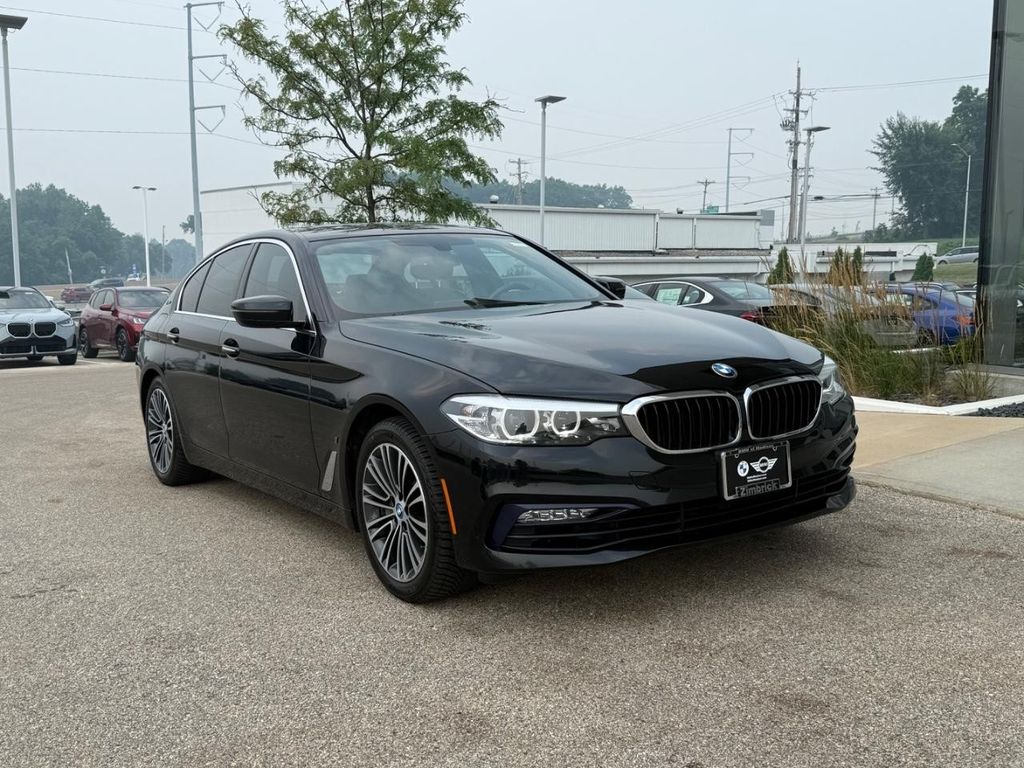 Jet Black 2018 BMW 5 Series Sedan All-Wheel Drive 8-Speed Automatic