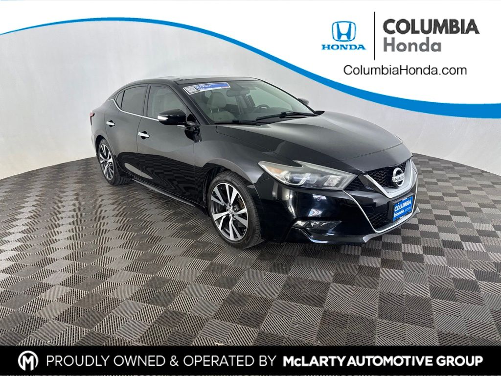 Super Black 2017 Nissan Maxima Sedan Front-Wheel Drive Continuously Variable Transmission