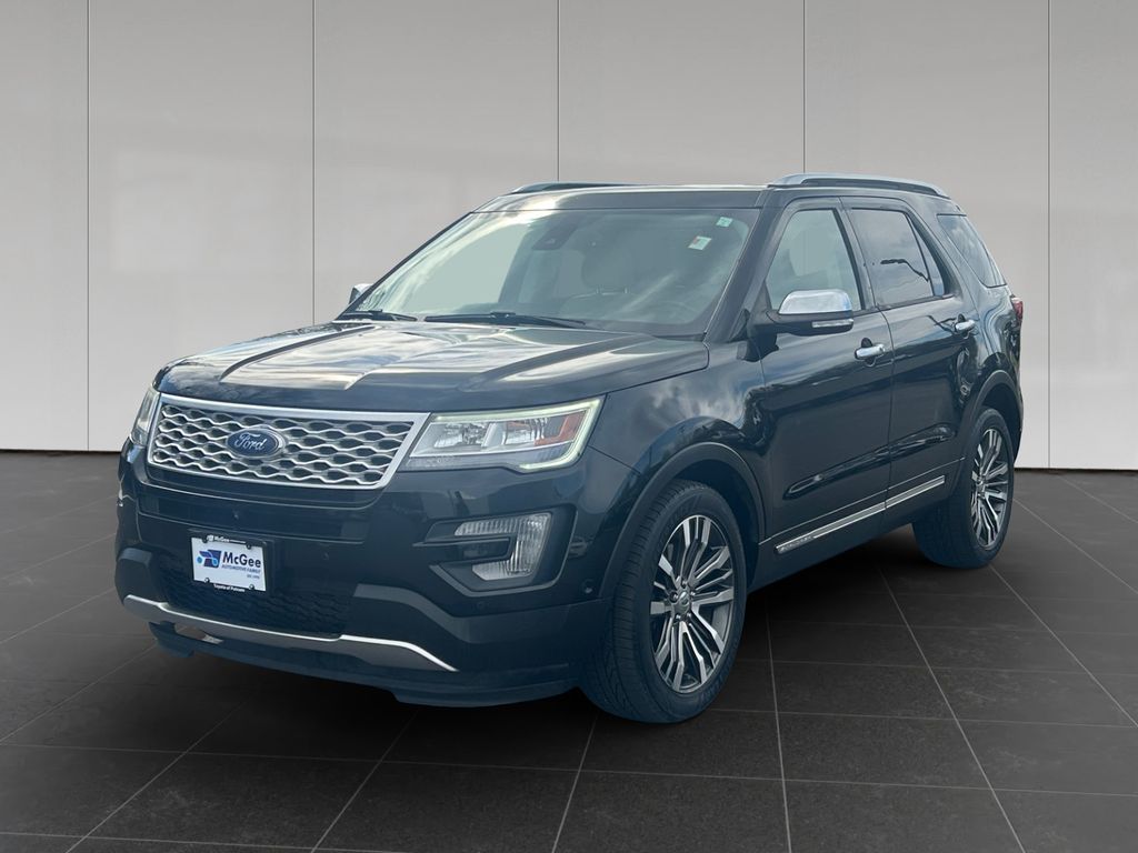 Shadow Black 2017 Ford Explorer Platinum AWD SUV / Crossover All-Wheel Drive 6-Speed Automatic