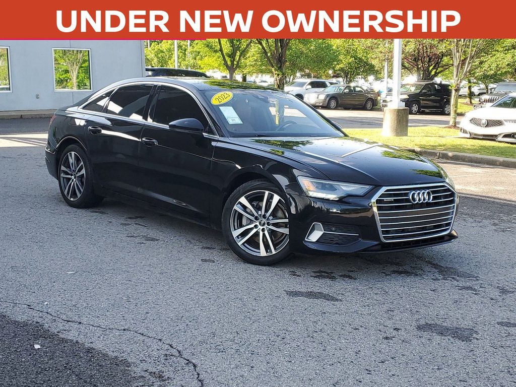 Brilliant Black 2023 Audi A6 quattro Premium 45 TFSI Sedan All-Wheel Drive 7-Speed Automatic