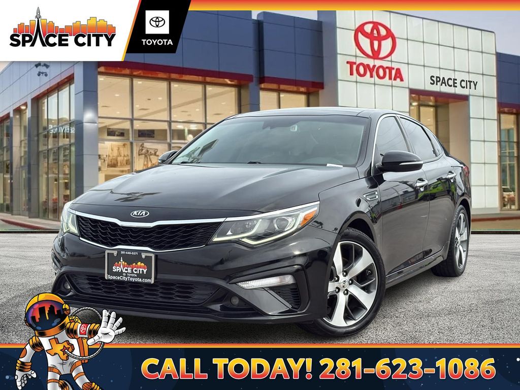 Ebony Black 2019 Kia Optima S FWD Sedan Front-Wheel Drive 6-Speed Automatic