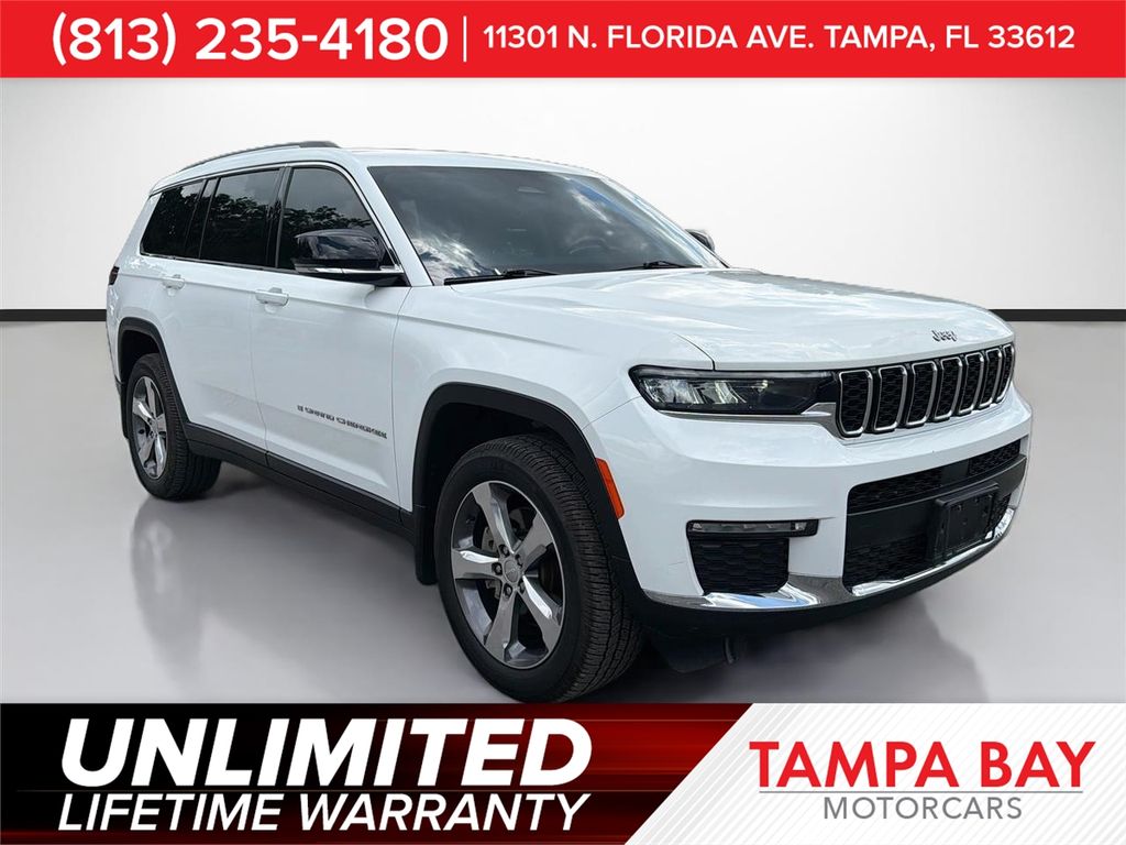 Bright White Clearcoat 2021 Jeep Grand Cherokee L SUV / Crossover Four-Wheel Drive 8-Speed Automatic