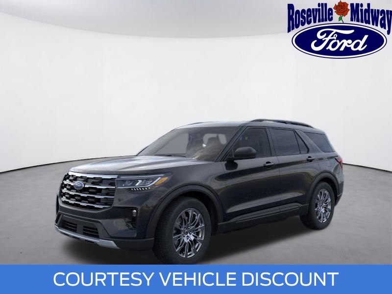Agate Black Metallic 2026 Ford Explorer SUV / Crossover All-Wheel Drive Automatic