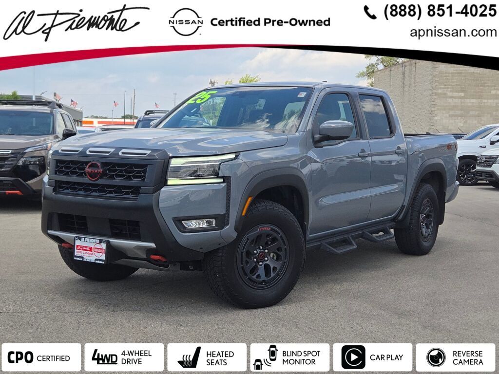 Boulder Gray 2025 Nissan Frontier Pickup Truck Four-Wheel Drive 9-Speed Automatic Overdrive