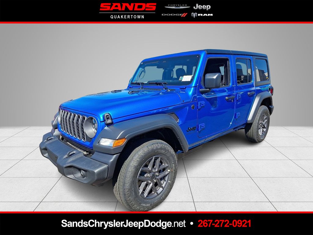 Hydro Blue Pearl Coat 2026 Jeep Wrangler Sport S 4-Door 4WD SUV / Crossover Four-Wheel Drive 6-Speed Manual