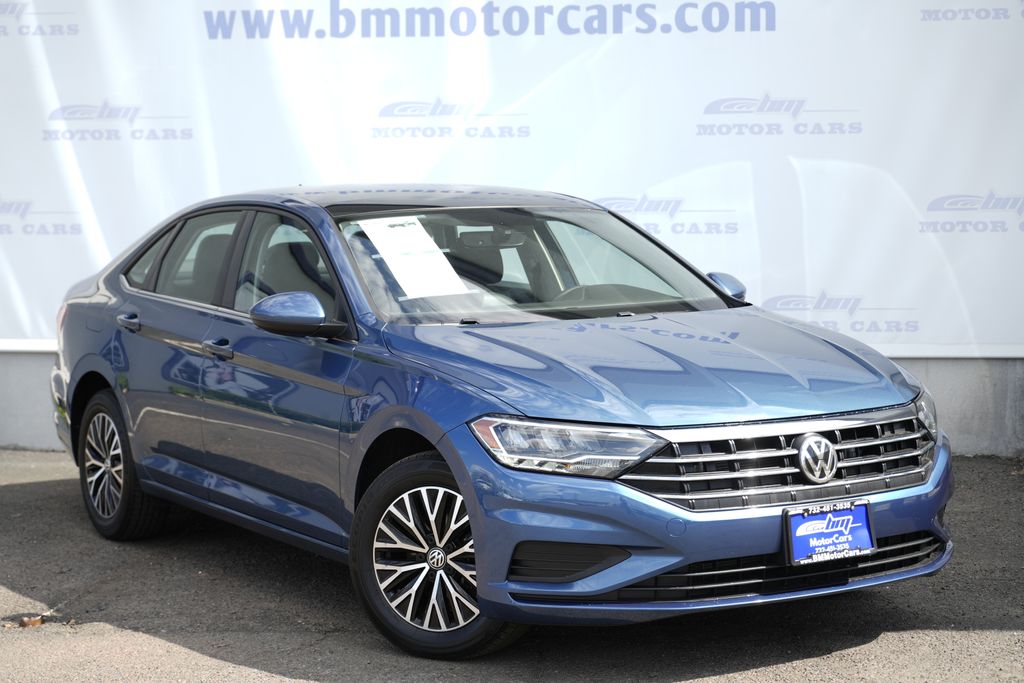 Blue Metallic 2021 Volkswagen Jetta Sedan Front-Wheel Drive 8-Speed Automatic