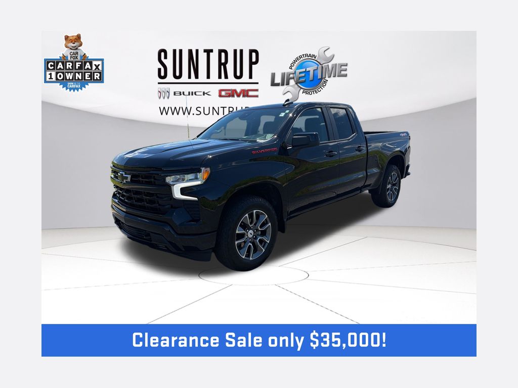 Black 2023 Chevrolet Silverado 1500 Pickup Truck Four-Wheel Drive 8-Speed Automatic