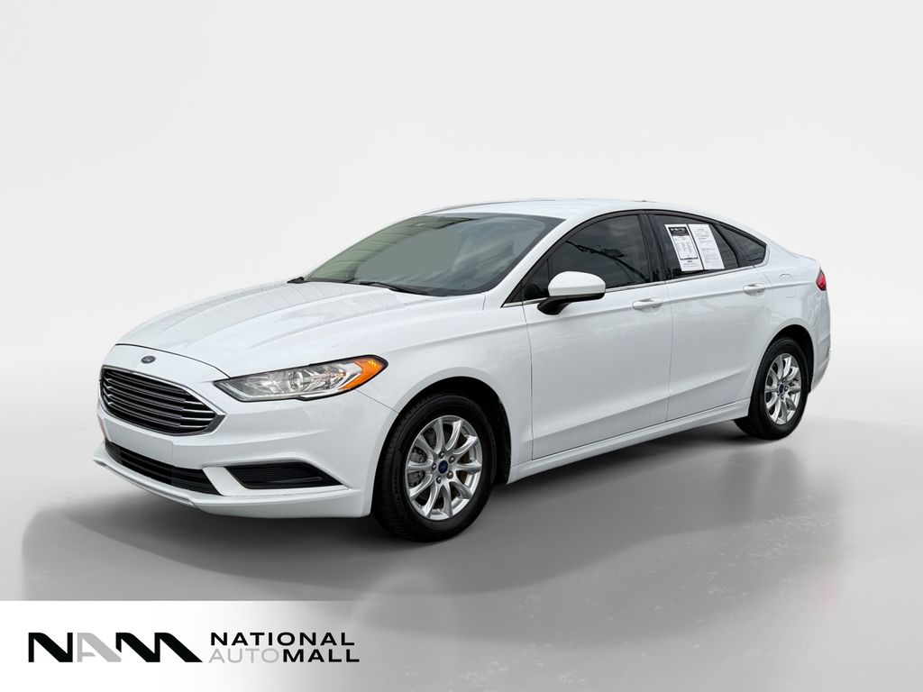 Oxford White 2018 Ford Fusion S Sedan Front-Wheel Drive 6-Speed Automatic