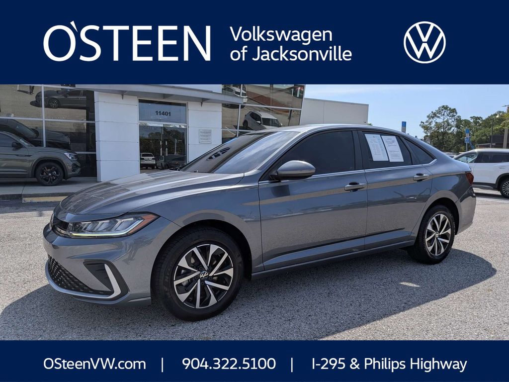 Platinum Gray Metallic 2025 Volkswagen Jetta Sedan Front-Wheel Drive 8-Speed Automatic