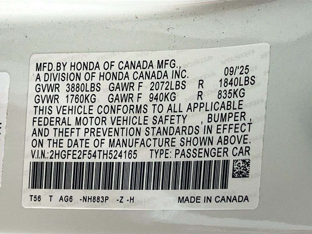 Used 2026 White Honda Sport image 30