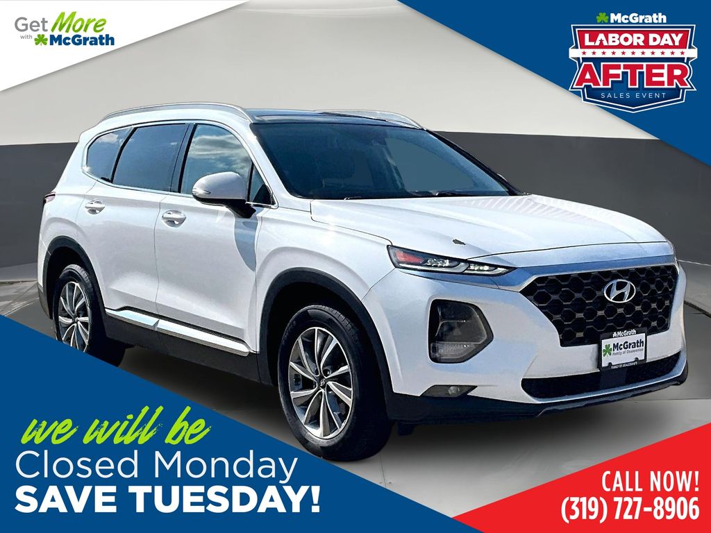 Quartz White 2020 Hyundai Santa Fe SUV / Crossover All-Wheel Drive 8-Speed Automatic