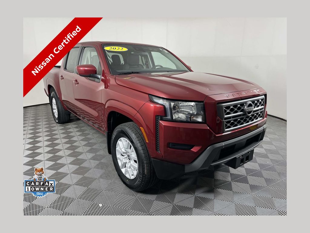 Cardinal Red 2022 Nissan Frontier Pickup Truck Four-Wheel Drive 9-Speed Automatic