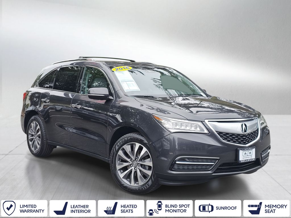Gray (Graphite Luster Metallic) 2016 Acura MDX SH-AWD with Technology Package SUV / Crossover All-Wheel Drive 9-Speed Automatic