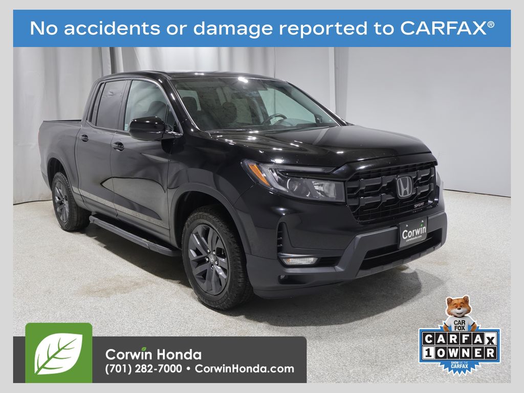 Crystal Black Pearl 2024 Honda Ridgeline Pickup Truck All-Wheel Drive 9-Speed Automatic