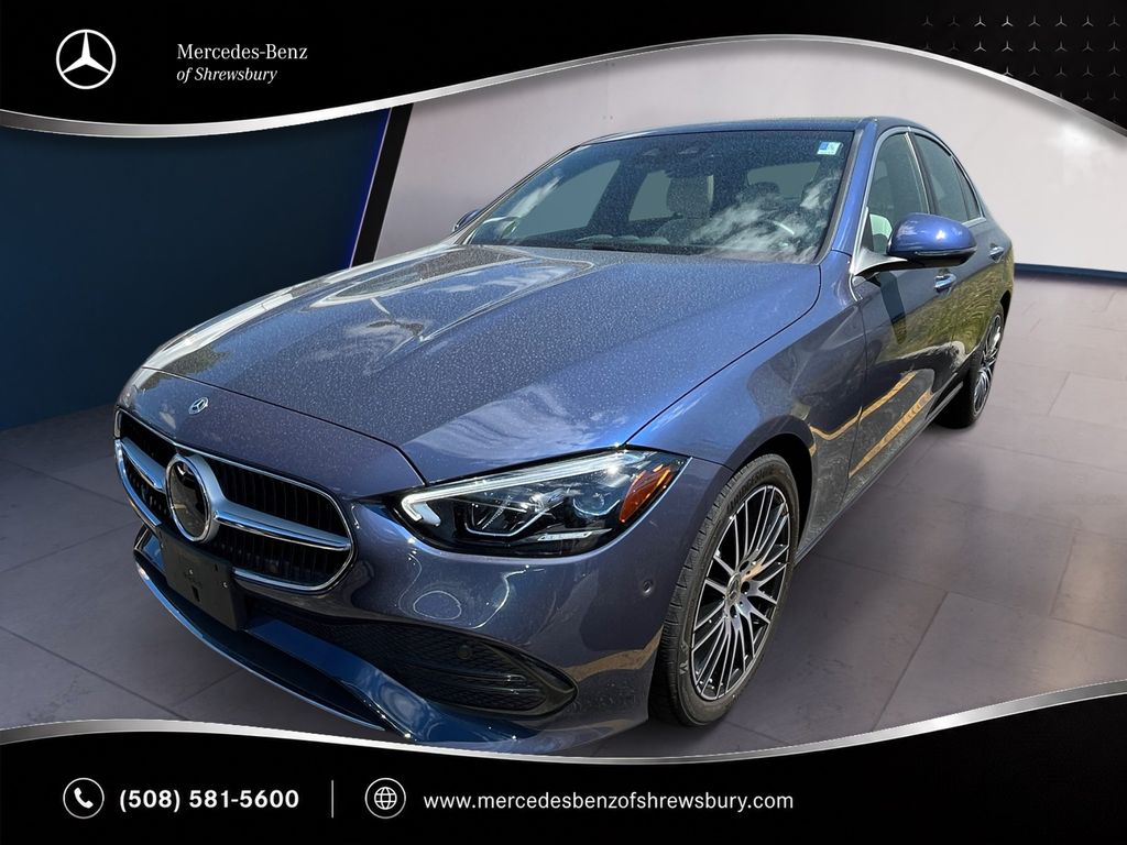 Twilight Blue Metallic 2026 Mercedes-Benz C-Class Sedan All-Wheel Drive 9-Speed Automatic