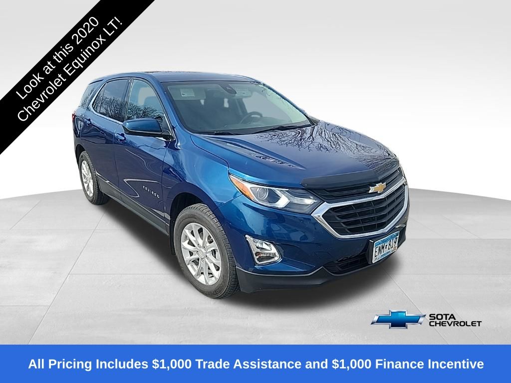 Pacific Blue Metallic 2020 Chevrolet Equinox 1.5T LT AWD SUV / Crossover Four-Wheel Drive 6-Speed Automatic Overdrive