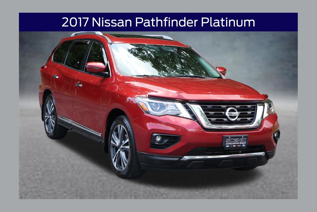 Cayenne Red Metallic 2017 Nissan Pathfinder SUV / Crossover Four-Wheel Drive Continuously Variable Transmission