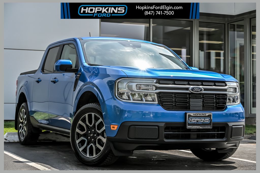 Velocity Blue Metallic 2022 Ford Maverick Pickup Truck Front-Wheel Drive Continuously Variable Transmission