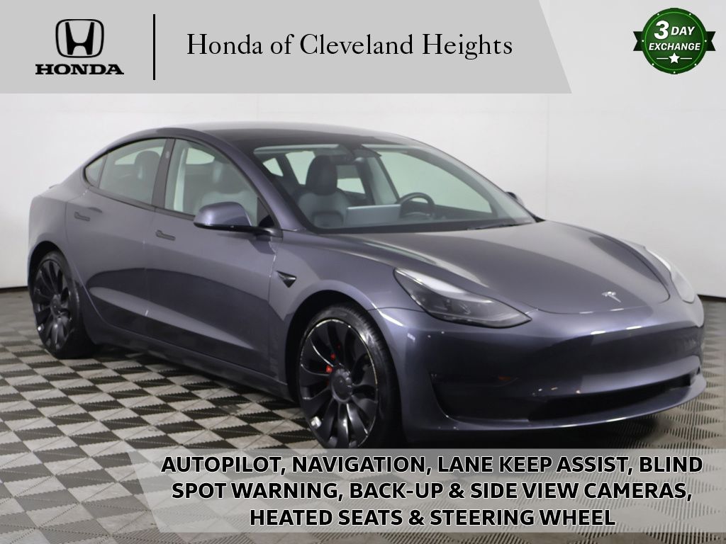 Midnight Silver Metallic 2023 Tesla Model 3 Performance AWD Sedan All-Wheel Drive 1-Speed Automatic