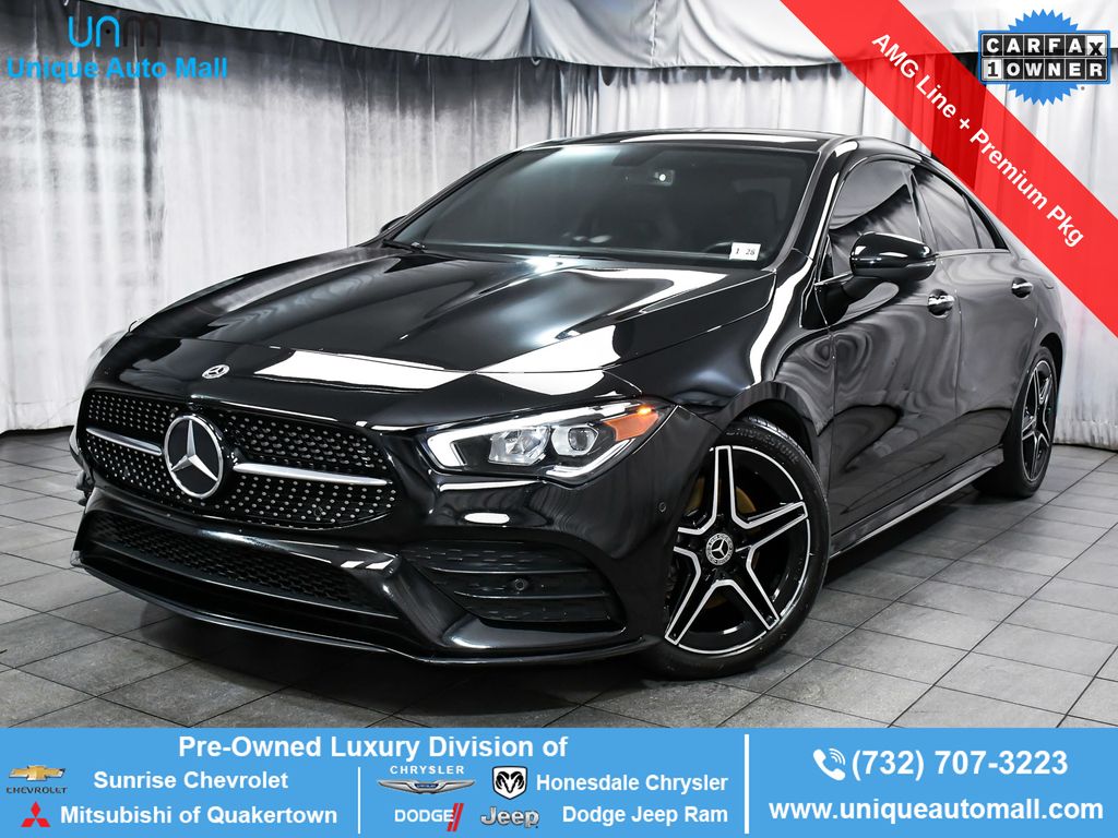 Night Black 2023 Mercedes-Benz CLA Coupe All-Wheel Drive 7-Speed Automatic