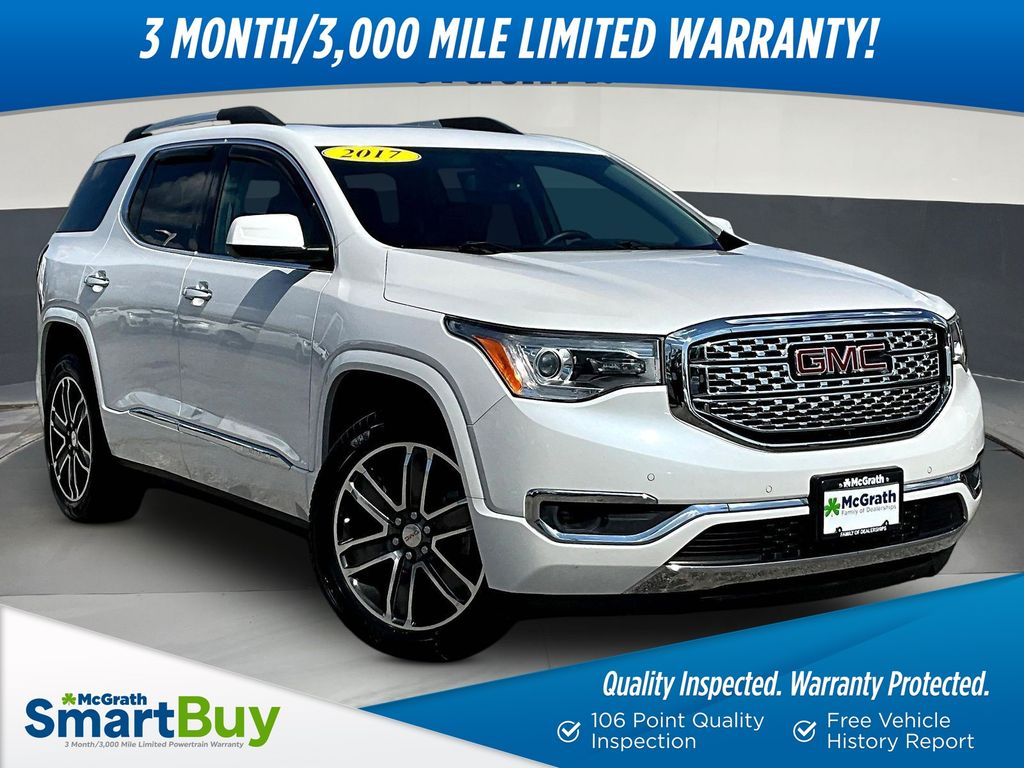 White Frost Tricoat 2017 GMC Acadia SUV / Crossover Four-Wheel Drive 6-Speed Automatic