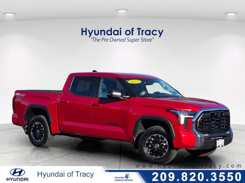 Supersonic Red 2023 Toyota Tundra Pickup Truck Four-Wheel Drive Automatic