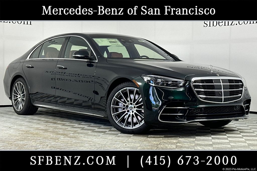 Emerald Green Metallic 2026 Mercedes-Benz S-Class S 580 4MATIC Sedan All-Wheel Drive 9-Speed Automatic