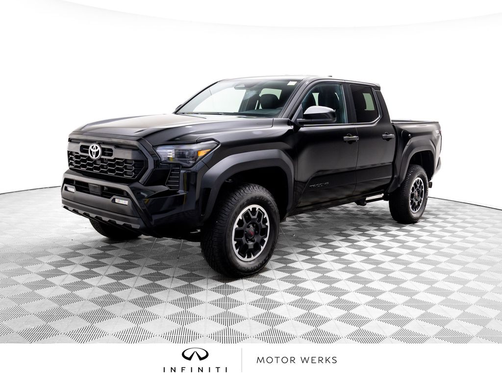 Black 2024 Toyota Tacoma TRD Off-Road Double Cab 4WD Pickup Truck Four-Wheel Drive 8-Speed Automatic