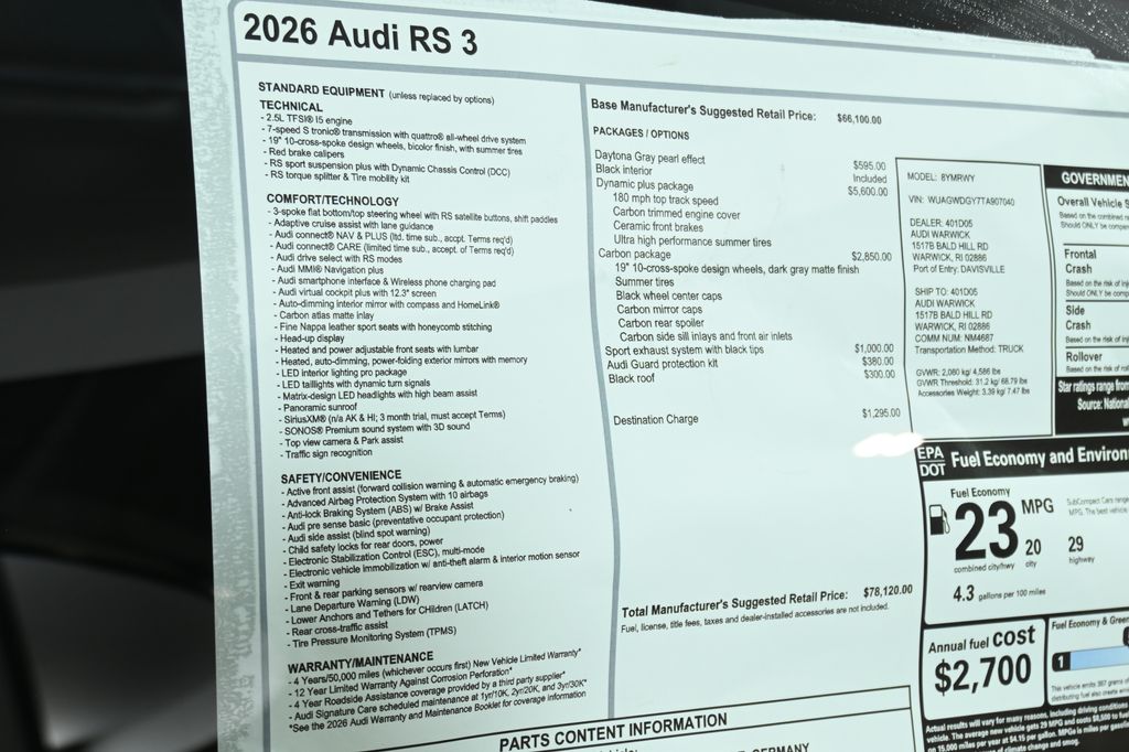 Thumbnail: 2026 Audi RS 3 - 28