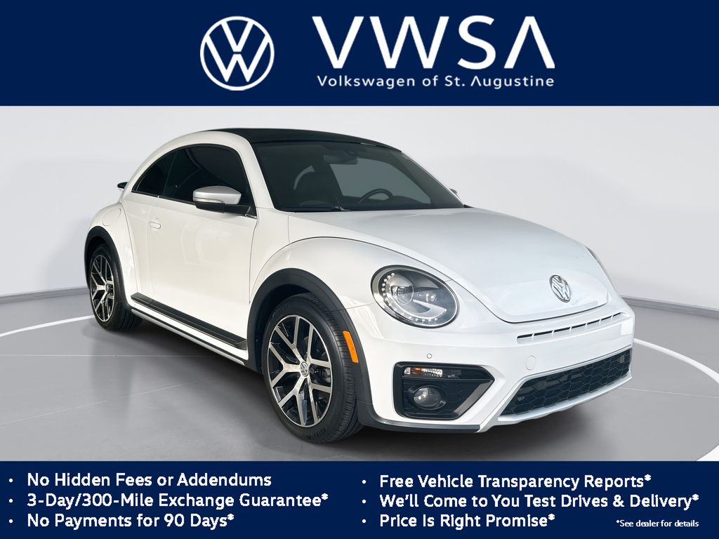 Pure White 2018 Volkswagen Beetle Hatchback 6-Speed Automatic