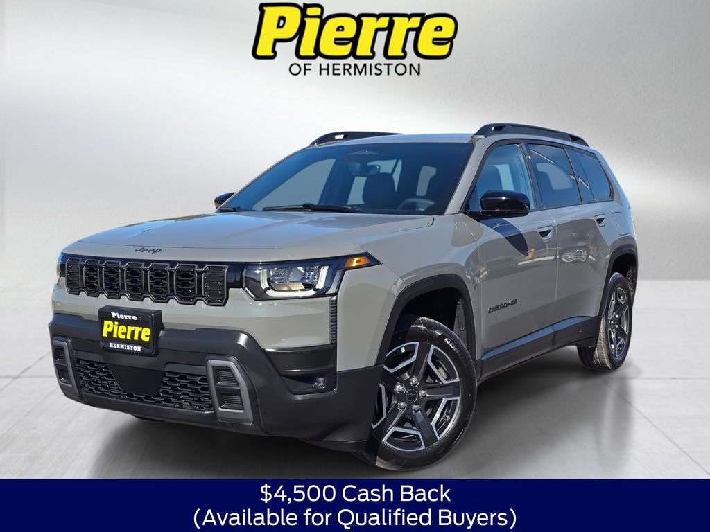 Gray Clearcoat 2026 Jeep Cherokee SUV / Crossover Four-Wheel Drive Continuously Variable Transmission