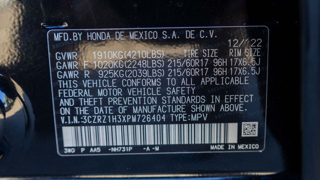 Used 2023 Honda HR-V LX 4D Sport Utility