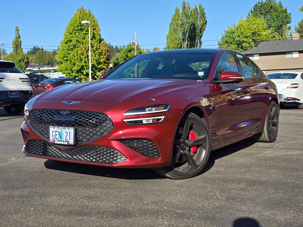 Cavendish Red 2026 Genesis G70 Sedan All-Wheel Drive 8-Speed Automatic