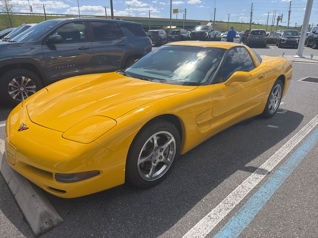 Millennium Yellow 2002 Chevrolet Corvette Coupe RWD Coupe Rear-Wheel Drive 6-Speed Manual