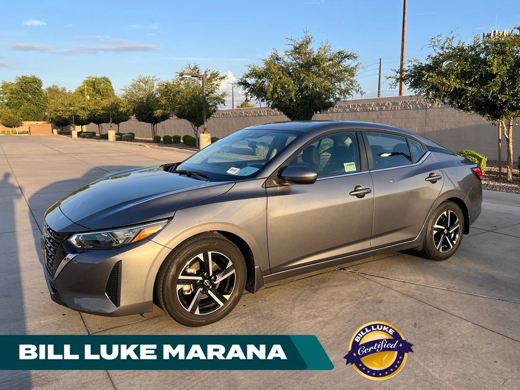 Gray (Gun Metallic) 2024 Nissan Sentra Sedan Front-Wheel Drive Continuously Variable Transmission