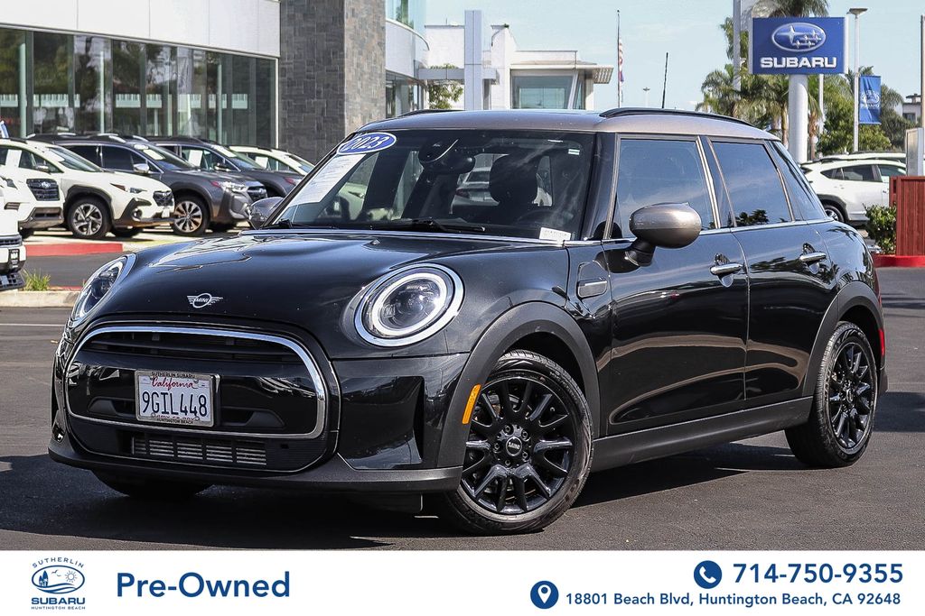 Midnight Black 2023 MINI Cooper Hatchback 7-Speed Automatic