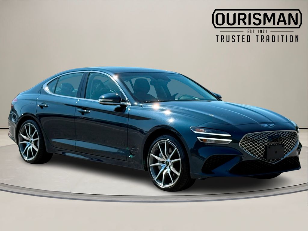 Blue 2025 Genesis G70 2.5T Standard RWD Sedan Rear-Wheel Drive 8-Speed Automatic