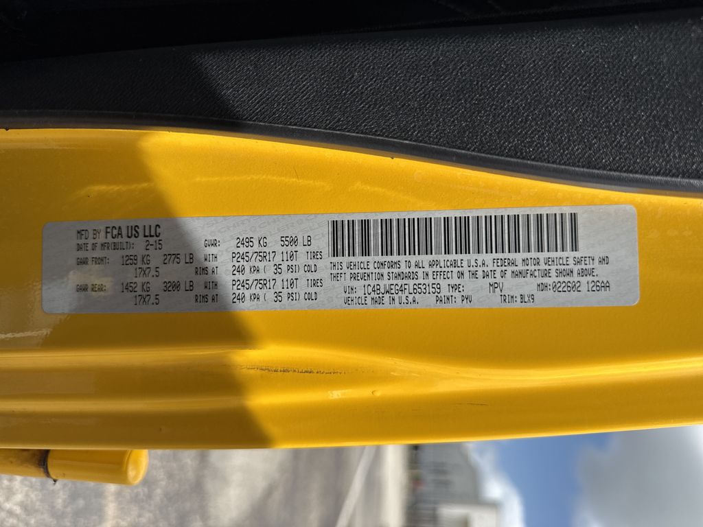 2015 Jeep Wrangler Unlimited Sahara Yellow at Parkway Family Mazda