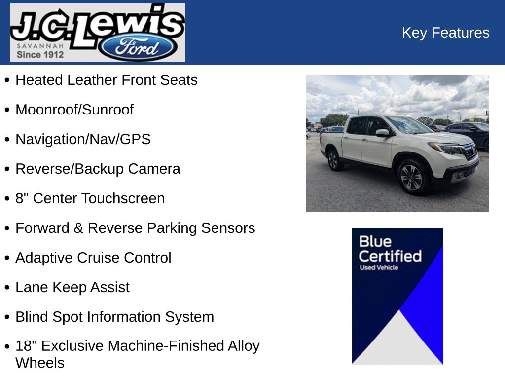 2019 Honda Ridgeline RTL-E