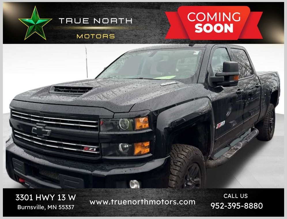 Mosaic Black Metallic 2019 Chevrolet Silverado 2500HD LTZ Crew Cab 4WD Pickup Truck Four-Wheel Drive 6-Speed Automatic