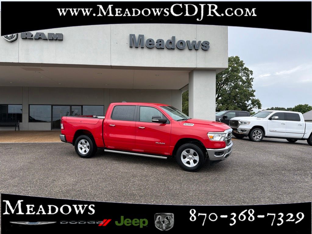Bright White Clearcoat 2020 RAM 1500 Pickup Truck Four-Wheel Drive 8-Speed Automatic