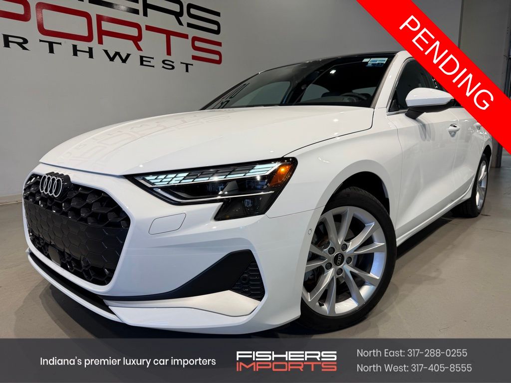 White 2025 Audi A3 quattro Premium 40 TFSI Sedan All-Wheel Drive 7-Speed Automatic