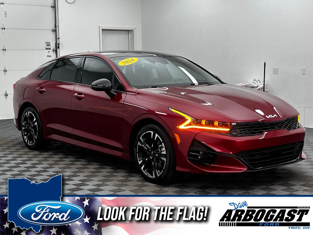 Passion Red 2024 Kia K5 GT-Line FWD Sedan Front-Wheel Drive 8-Speed Automatic